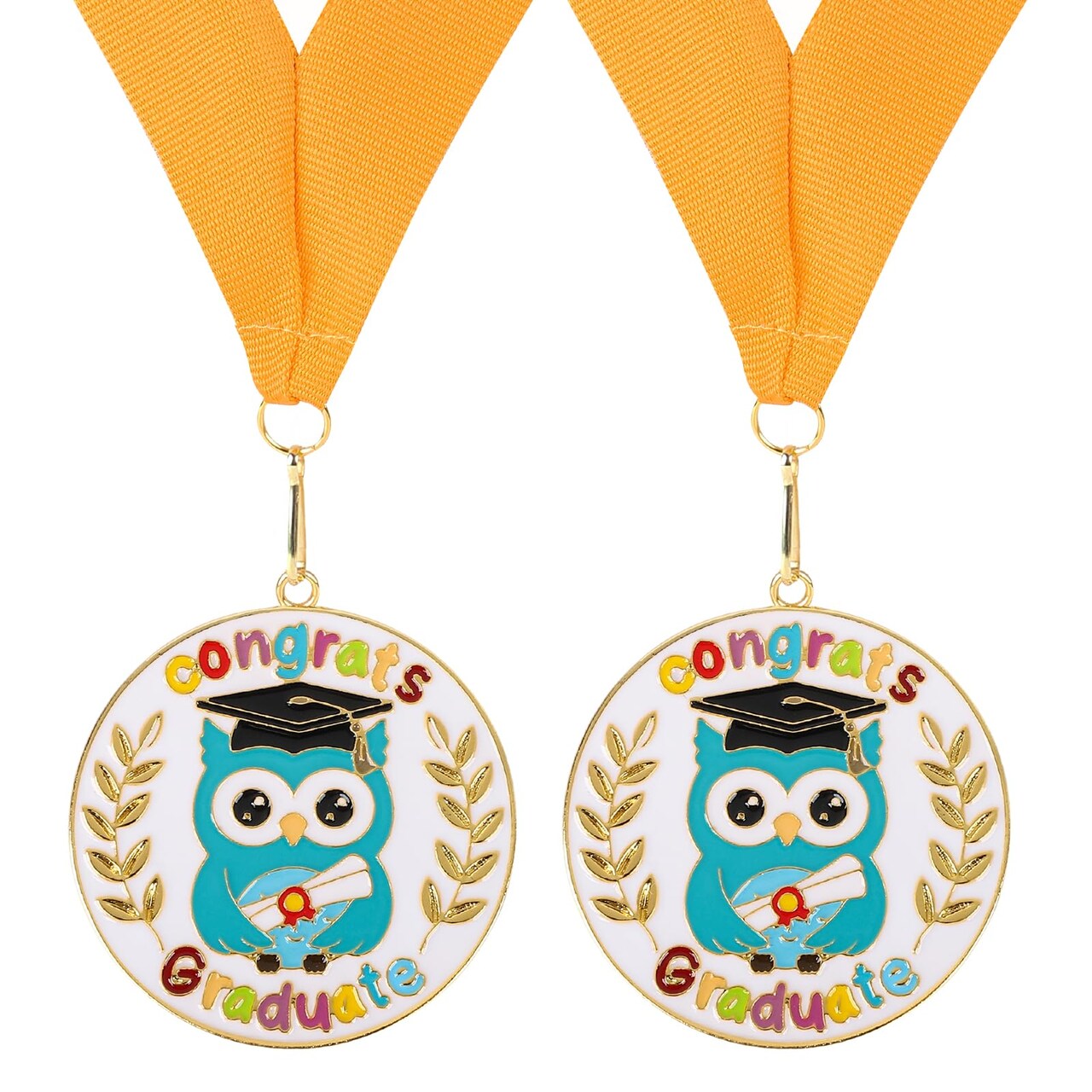 Kindergarten Graduation Medal for Kids Preschool Prek Graduation Decorations Gifts Medals with Neck Ribbon for School Student Graduation Party Gifts Favors(Metal 2Pcs)